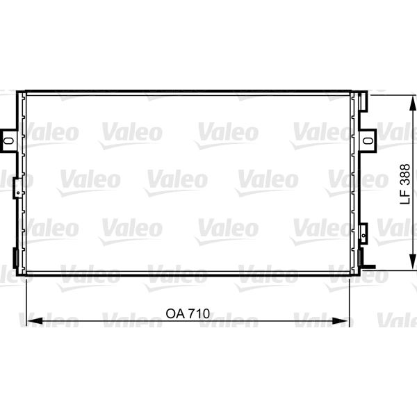 Condenseur de climatisation Valeo 814290 Condenseur de climatisation Valeo 814290
