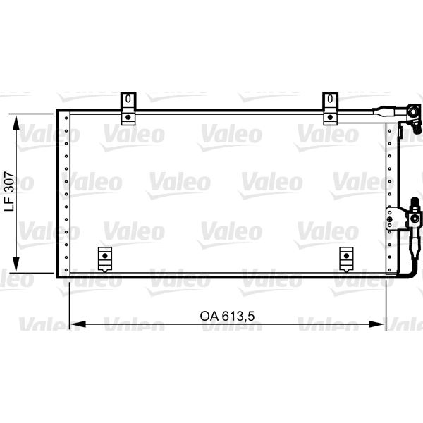 Condenseur de climatisation Valeo 814291 Condenseur de climatisation Valeo 814291