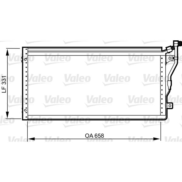 Condenseur de climatisation Valeo 814292 Condenseur de climatisation Valeo 814292