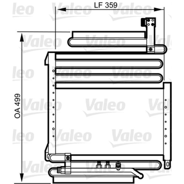 Condenseur de climatisation Valeo 814296 Condenseur de climatisation Valeo 814296