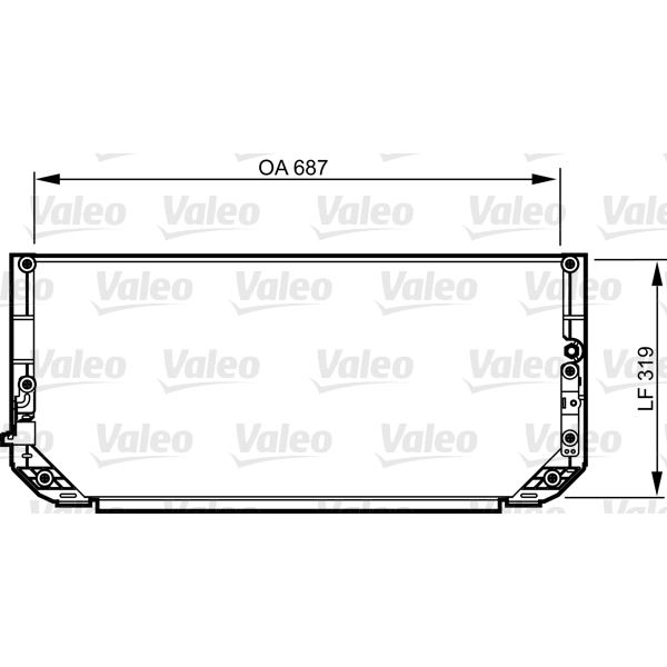 Condenseur de climatisation Valeo 814298 Condenseur de climatisation Valeo 814298