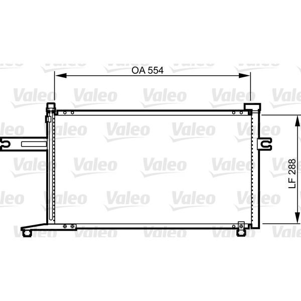 Condenseur de climatisation Valeo 814300 Condenseur de climatisation Valeo 814300
