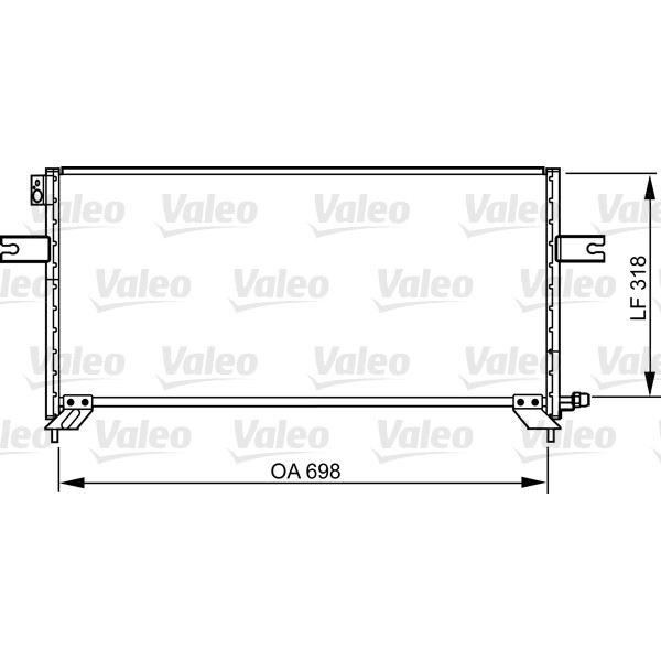 Condenseur de climatisation Valeo 814304 Condenseur de climatisation Valeo 814304