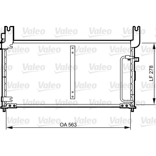 Condenseur de climatisation Valeo 814305 Condenseur de climatisation Valeo 814305