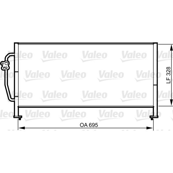 Condenseur de climatisation Valeo 814306 Condenseur de climatisation Valeo 814306