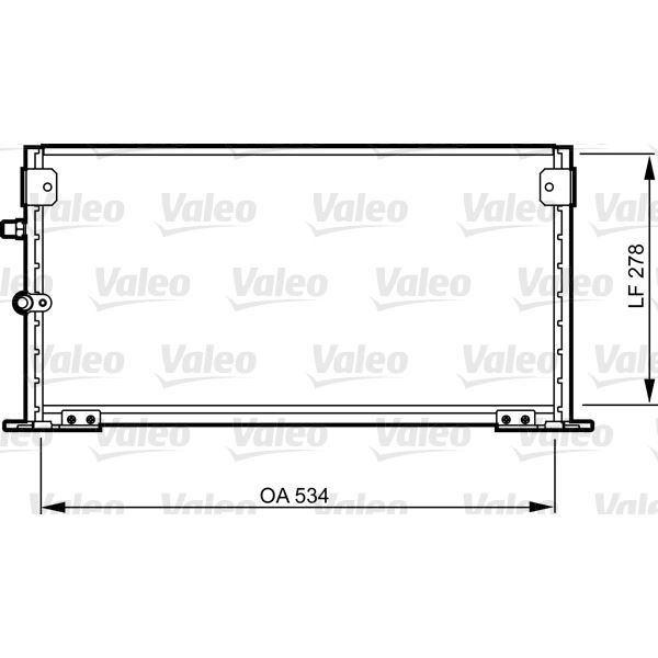 Condenseur de climatisation Valeo 814308 Condenseur de climatisation Valeo 814308