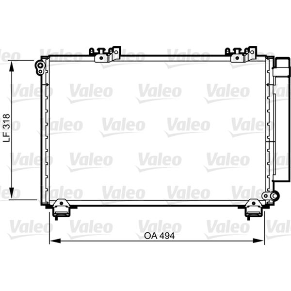 Condenseur de climatisation Valeo 814309 Condenseur de climatisation Valeo 814309