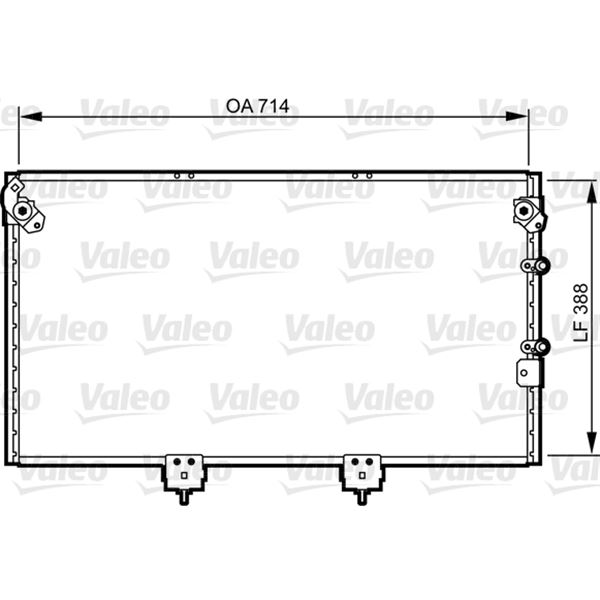 Condenseur de climatisation Valeo 814310 Condenseur de climatisation Valeo 814310