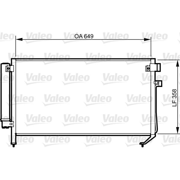 Condenseur de climatisation Valeo 814312 Condenseur de climatisation Valeo 814312