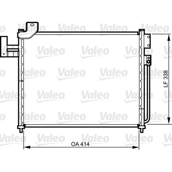 Condenseur de climatisation Valeo 814316 Condenseur de climatisation Valeo 814316