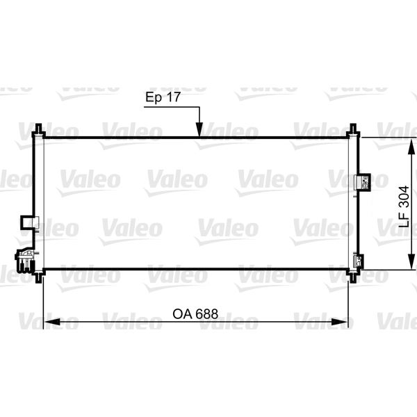 Condenseur de climatisation Valeo 814328 Condenseur de climatisation Valeo 814328