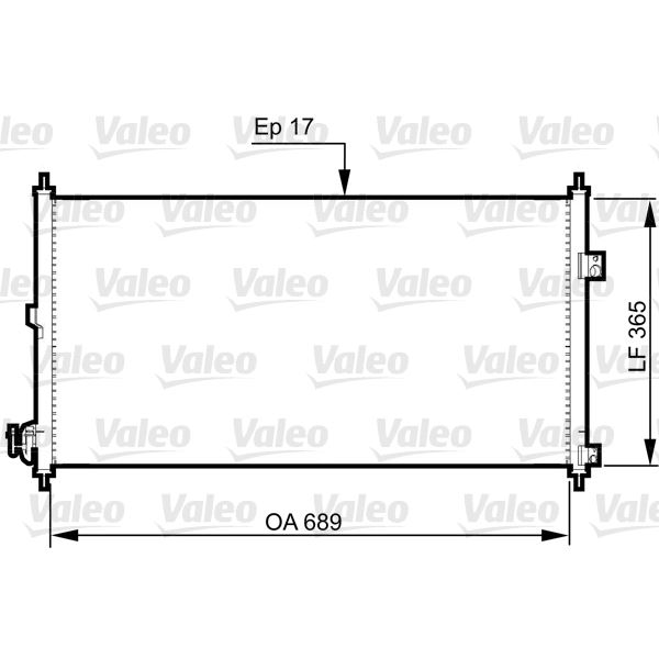 Condenseur de climatisation Valeo 814331 Condenseur de climatisation Valeo 814331