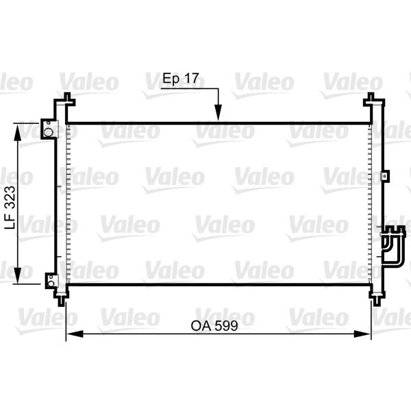 Condenseur de climatisation Valeo 814333 Condenseur de climatisation Valeo 814333