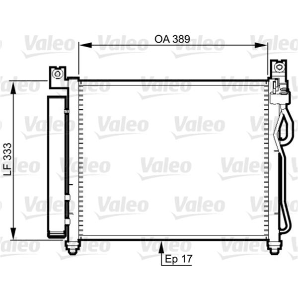 Condenseur de climatisation Valeo 814346 Condenseur de climatisation Valeo 814346