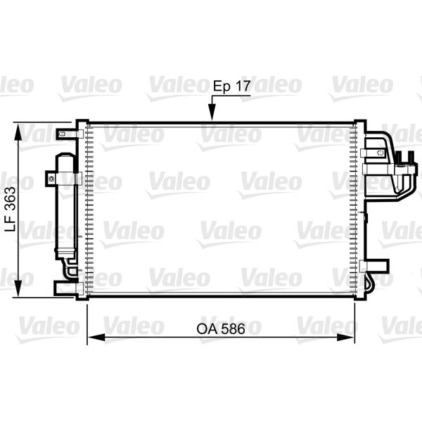 Condenseur de climatisation Valeo 814347 Condenseur de climatisation Valeo 814347