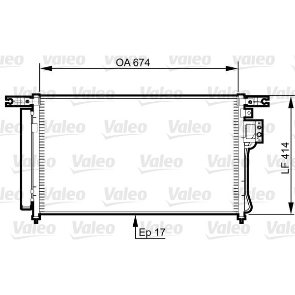 Condenseur de climatisation Valeo 814353 Condenseur de climatisation Valeo 814353