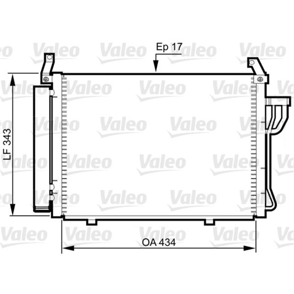 Condenseur de climatisation Valeo 814354 Condenseur de climatisation Valeo 814354