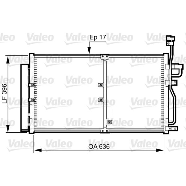 Condenseur de climatisation Valeo 814359 Condenseur de climatisation Valeo 814359
