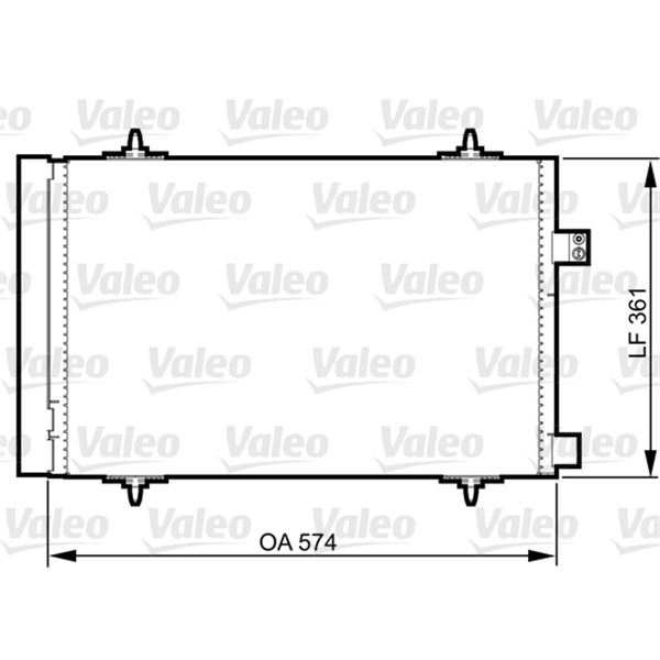 Condenseur de climatisation Valeo 814363 Condenseur de climatisation Valeo 814363