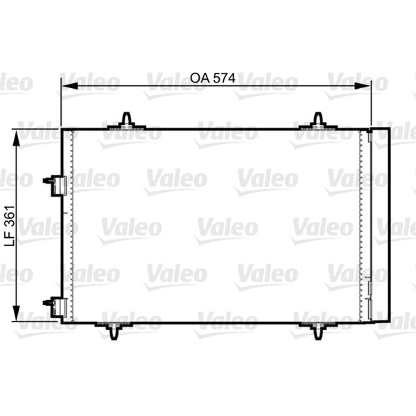 Condenseur de climatisation Valeo 814365 Condenseur de climatisation Valeo 814365