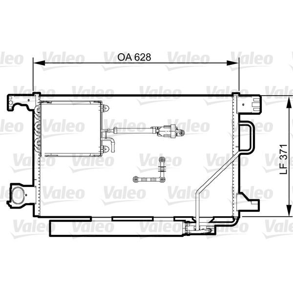 Condenseur de climatisation Valeo 814368 Condenseur de climatisation Valeo 814368