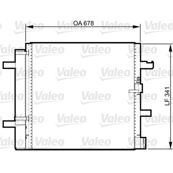 Condenseur de climatisation Valeo 814370 Condenseur de climatisation Valeo 814370