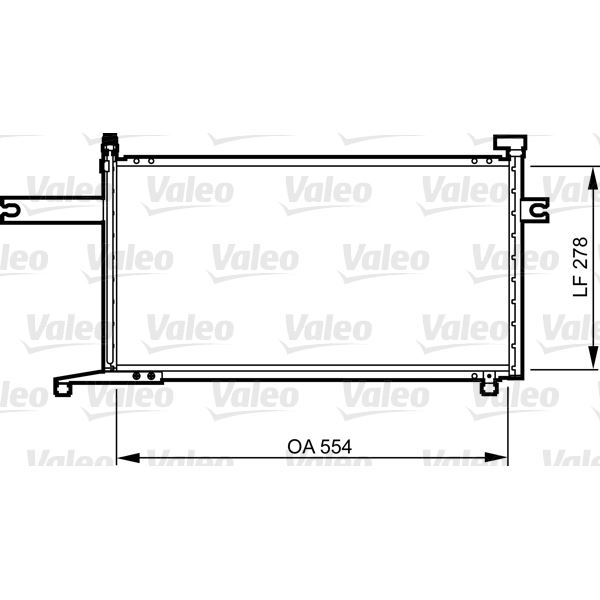 Condenseur de climatisation Valeo 817732 Condenseur de climatisation Valeo 817732
