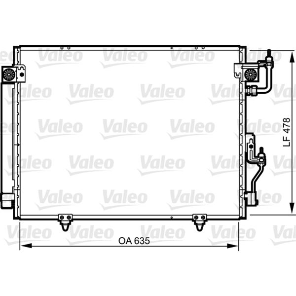 Condenseur de climatisation Valeo 817790 Condenseur de climatisation Valeo 817790