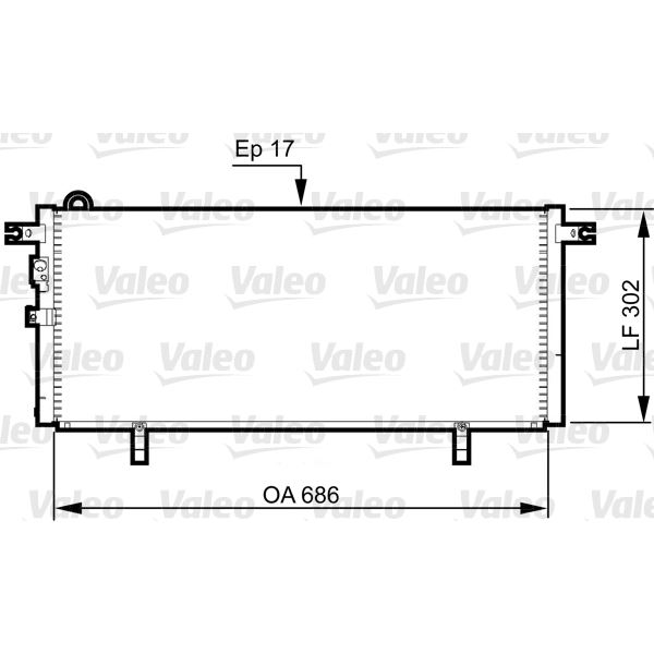 Condenseur de climatisation Valeo 817791 Condenseur de climatisation Valeo 817791