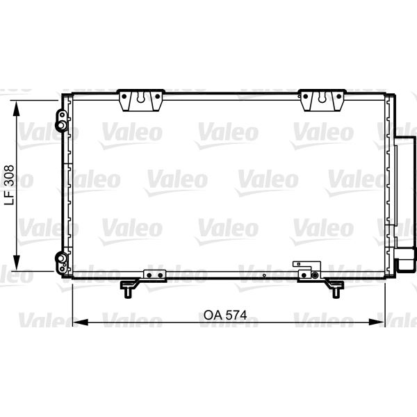 Condenseur de climatisation Valeo 817802 Condenseur de climatisation Valeo 817802