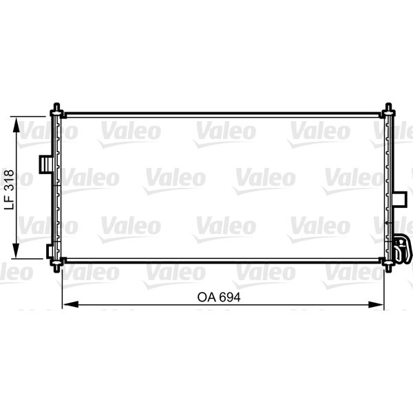 Condenseur de climatisation Valeo 817819 Condenseur de climatisation Valeo 817819