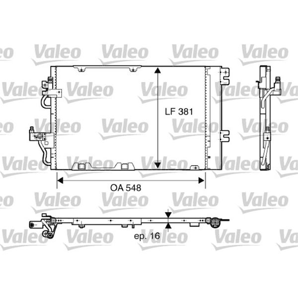 Condenseur de climatisation Valeo 817846 Condenseur de climatisation Valeo 817846
