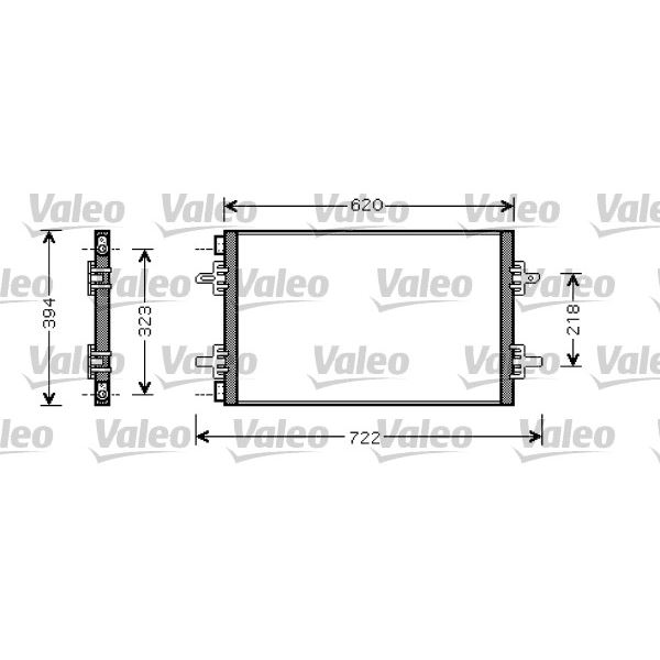Condenseur de climatisation Valeo 818027 Condenseur de climatisation Valeo 818027