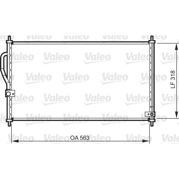 Condenseur de climatisation Valeo 818070 Condenseur de climatisation Valeo 818070
