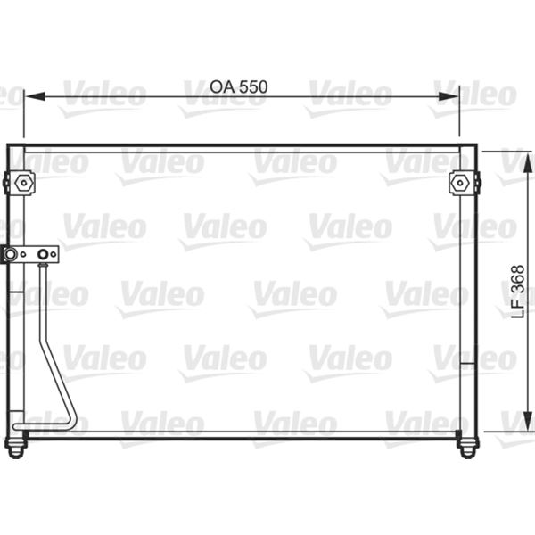 Condenseur de climatisation Valeo 818085 Condenseur de climatisation Valeo 818085