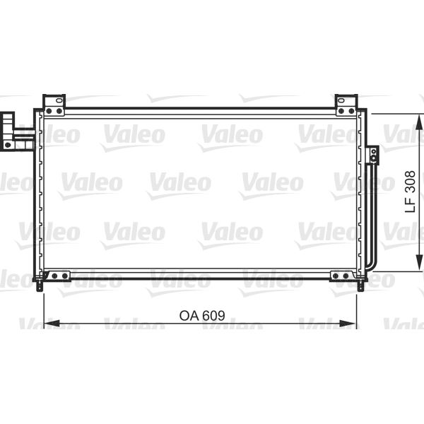 Condenseur de climatisation Valeo 818087 Condenseur de climatisation Valeo 818087