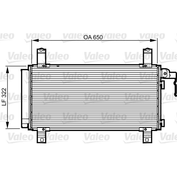 Condenseur de climatisation Valeo 818090 Condenseur de climatisation Valeo 818090