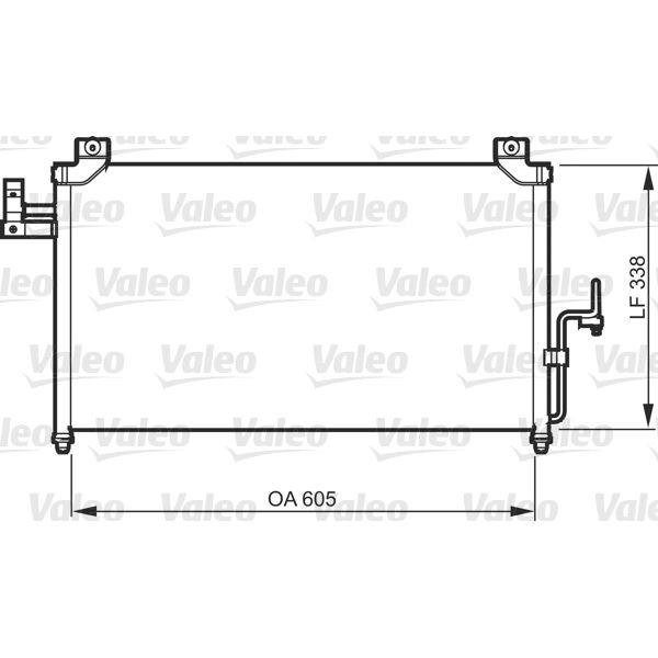 Condenseur de climatisation Valeo 818092 Condenseur de climatisation Valeo 818092