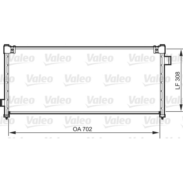 Condenseur de climatisation Valeo 818101 Condenseur de climatisation Valeo 818101