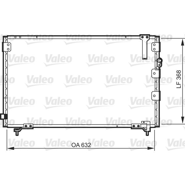 Condenseur de climatisation Valeo 818105 Condenseur de climatisation Valeo 818105