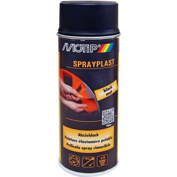 Aérosol élastomère pelable Sprayplast peinture, noir mat 400 ml Aérosol élastomère pelable Sprayplast peinture, noir mat 400 ml