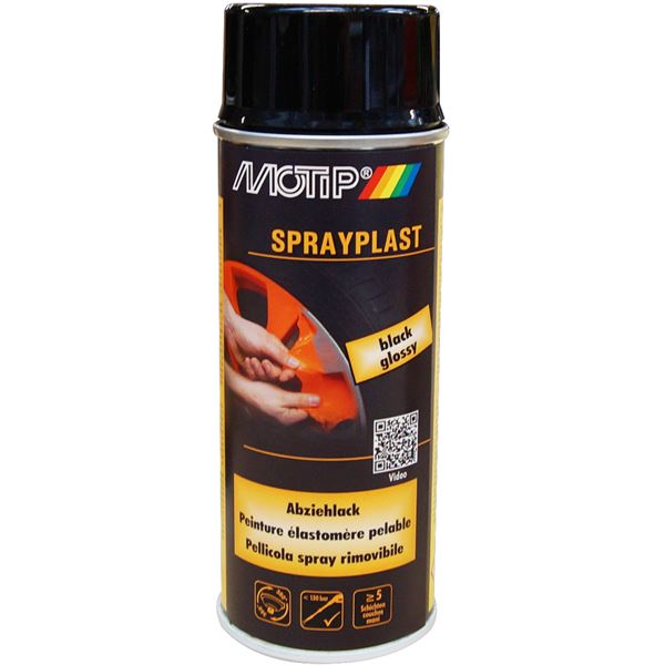 Aérosol élastomère pelable Sprayplast peinture, noir brillant 400 ml Aérosol élastomère pelable Sprayplast peinture, noir brillant 400 ml