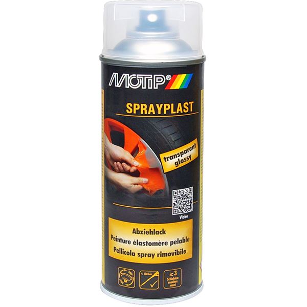 Aérosol élastomère pelable Sprayplast peinture, transparent 400 ml Aérosol élastomère pelable Sprayplast peinture, transparent 400 ml