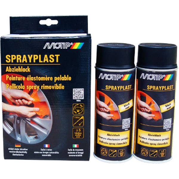 Aérosol élastomère pelable Sprayplast peinture, transparent 2 x 400 ml Aérosol élastomère pelable Sprayplast peinture, transparent 2 x 400 ml