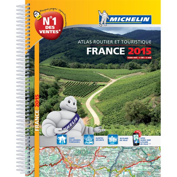 Atlas routier à spirale France 2015 Michelin Atlas routier à spirale France 2015 Michelin