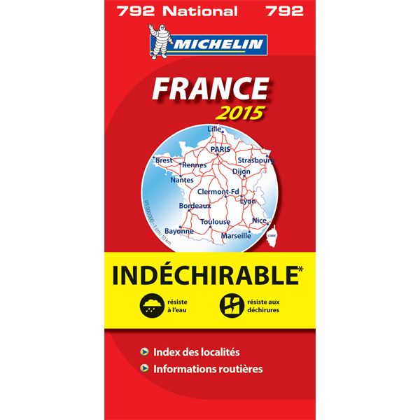 Carte de France indéchirable 2015 Michelin Carte de France indéchirable 2015 Michelin