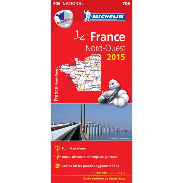 Carte de France Nord-Ouest 2015 Michelin Carte de France Nord-Ouest 2015 Michelin