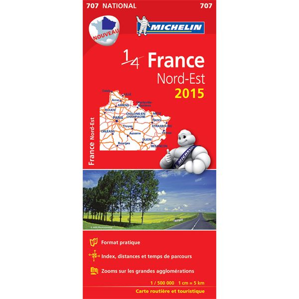 Carte de France Nord-Est 2015 Michelin Carte de France Nord-Est 2015 Michelin