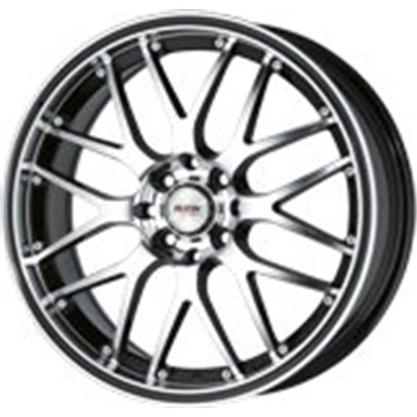 Jante Platin P61 noir brillant poli 15 pouces ET35 Jante Platin P61 noir brillant poli 15 pouces ET35
