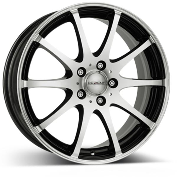 Jante DEZENT V Dark Noir Mat / Face Miroir 5,5x14 5x100ET32 Jante DEZENT V Dark Noir Mat / Face Miroir 5,5x14 5x100ET32